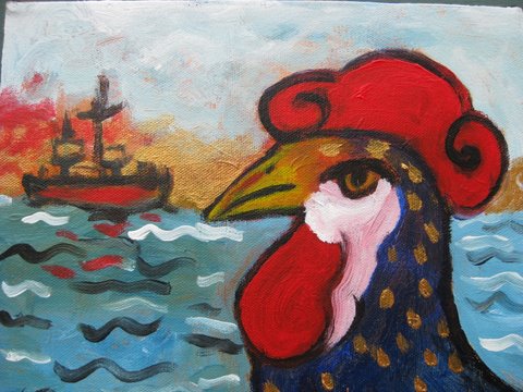 Rooster by the Sea
